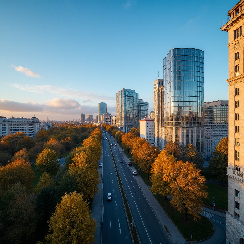 Panorama Katowic i aglomeracji śląskiej